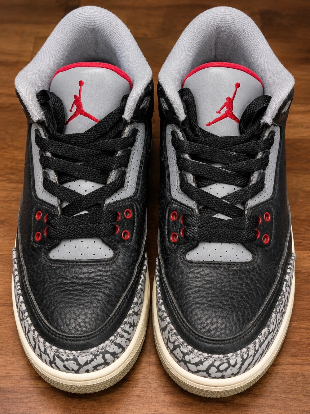 Air Jordan Retro Black Grey Red Youth Sneakers Size 7Y